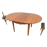 Vintage Teak table 1960 extension, NF furniture