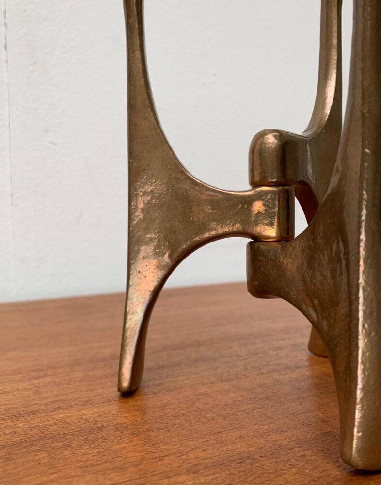 Mid-Century Brutalist Candleholder from Harjes, Germany, 1960s