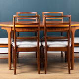 Retro Extending Dining Table & 6 Chairs By Mcintosh of Kirkcaldy