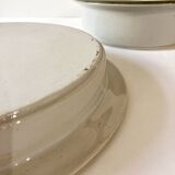 Duo of serving dishes in grand feu stoneware, Brenne earthenware