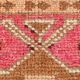 3x11 Faded Pink & Brown Vintage Runner Rug,