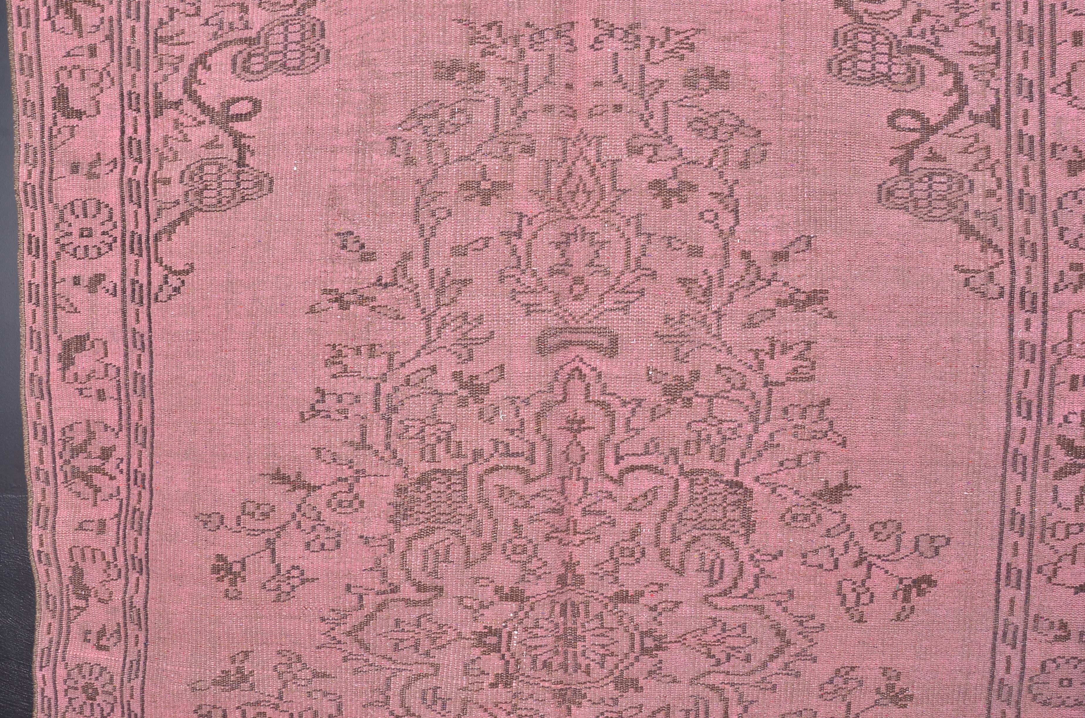 Pink Oushak Turkish Carpet sku 1129