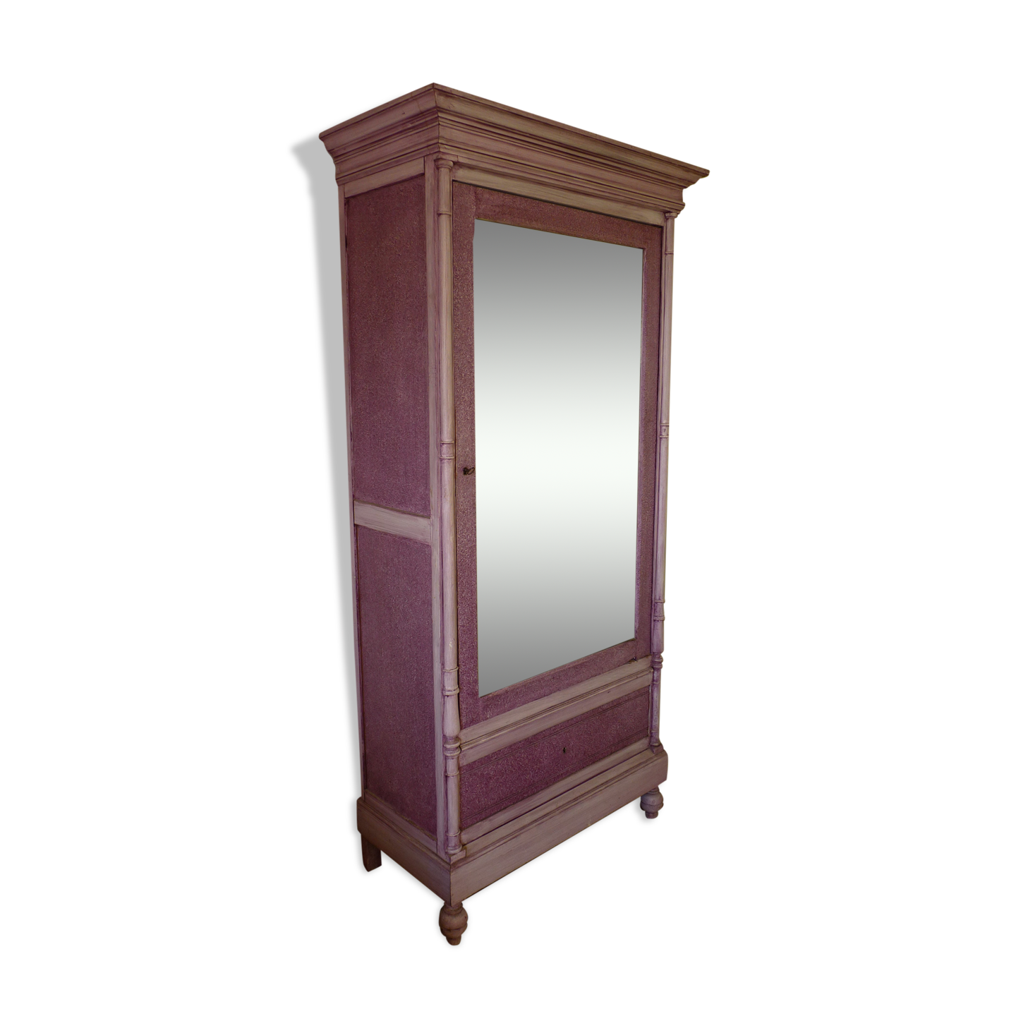 Large wardrobe with mirrored door