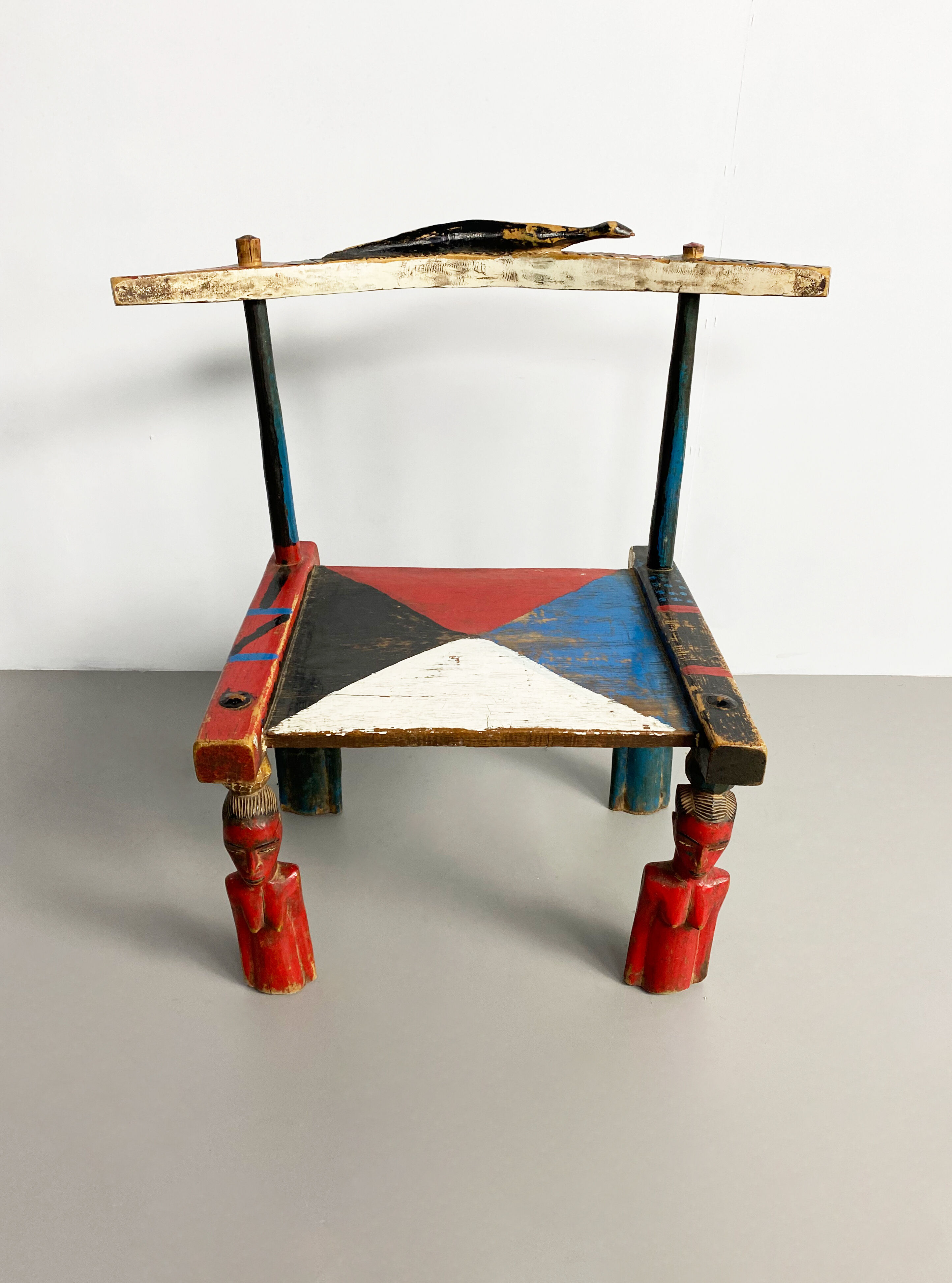 Vintage Senufo Chair, Côte d'Ivoire, c.1980