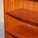 Pair of open low bookshelves Shaws of London in hardwood.