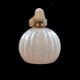 Porcelain swan collar wall lamp and white speckled glass globe Clichy, art deco