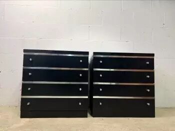 Set of 2 vintage dressers