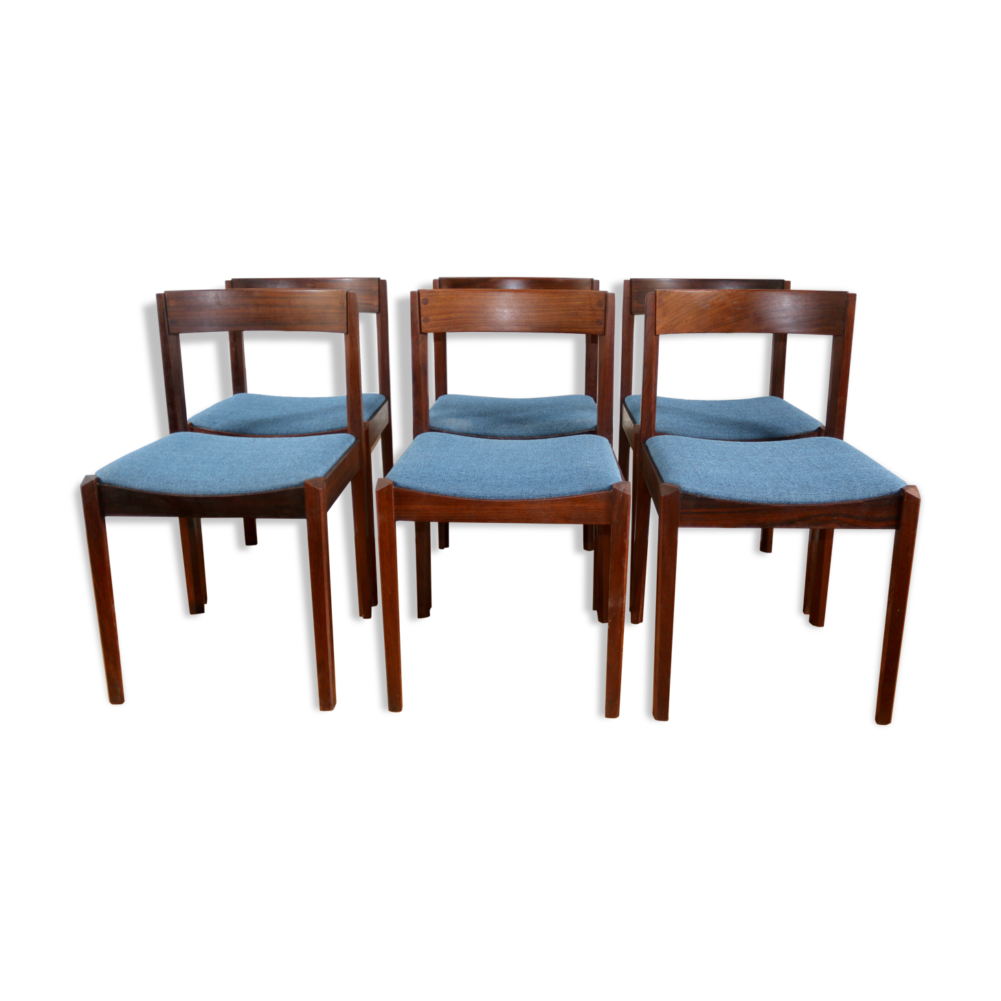 Series of 6 Scandinavian rosewood Gessef chairs
