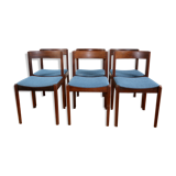 Series of 6 Scandinavian rosewood Gessef chairs