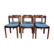 Série de 6 chaises scandinave palissandre Gessef