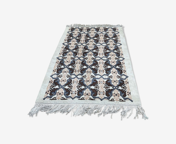 Tapis tunisien en laine fait main - 2mx1m06