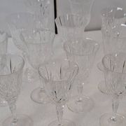 Ensemble de 20 verres en cristal taillé à la main (1985)