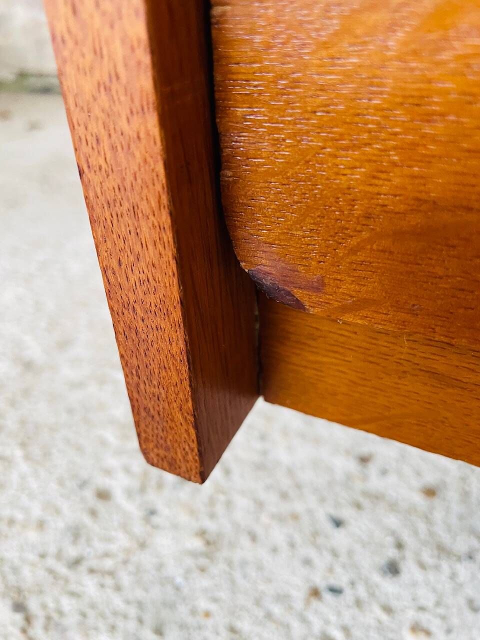 Vintage Scandinavian style oak chest of drawers circa 70's