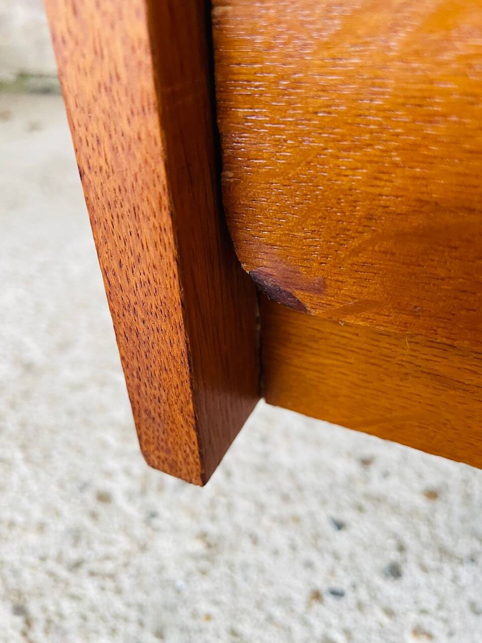 Vintage Scandinavian style oak chest of drawers circa 70's