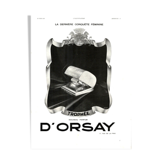 Affiche vintage années 30 D'Orsay parfum