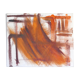 Tableau, peinture abstraite tons orangés, années 60