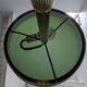 Antique Second Empire Napoleon III table lamp, 1870, brass and opaline glass