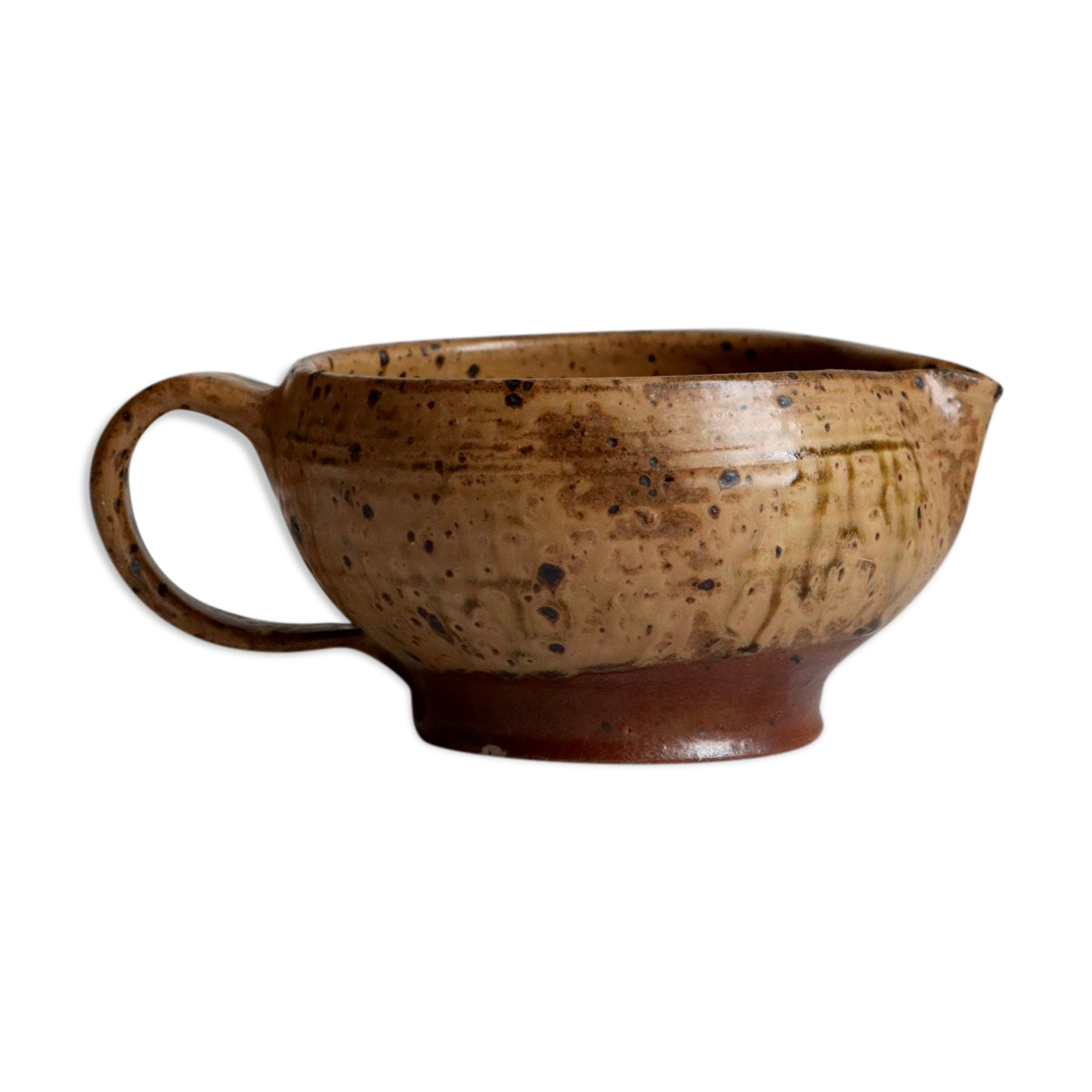 Saucière en grès pyrité