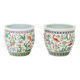 Paire de jardinières en porcelaine Canton, circa 1950