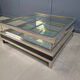 Vintage sliding top coffee table, 1970s