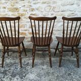 Mismatched bistro chairs