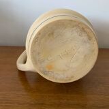 Old pitcher cazalas paule douau ceramic beige basque couple vintage