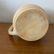 Old pitcher cazalas paule douau ceramic beige basque couple vintage