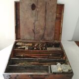 Cabinet and paint material