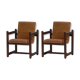 Pair of leather chairs