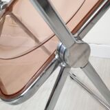 3 Plia chairs, designer Giancarlo Piretti for Anonima Castelli