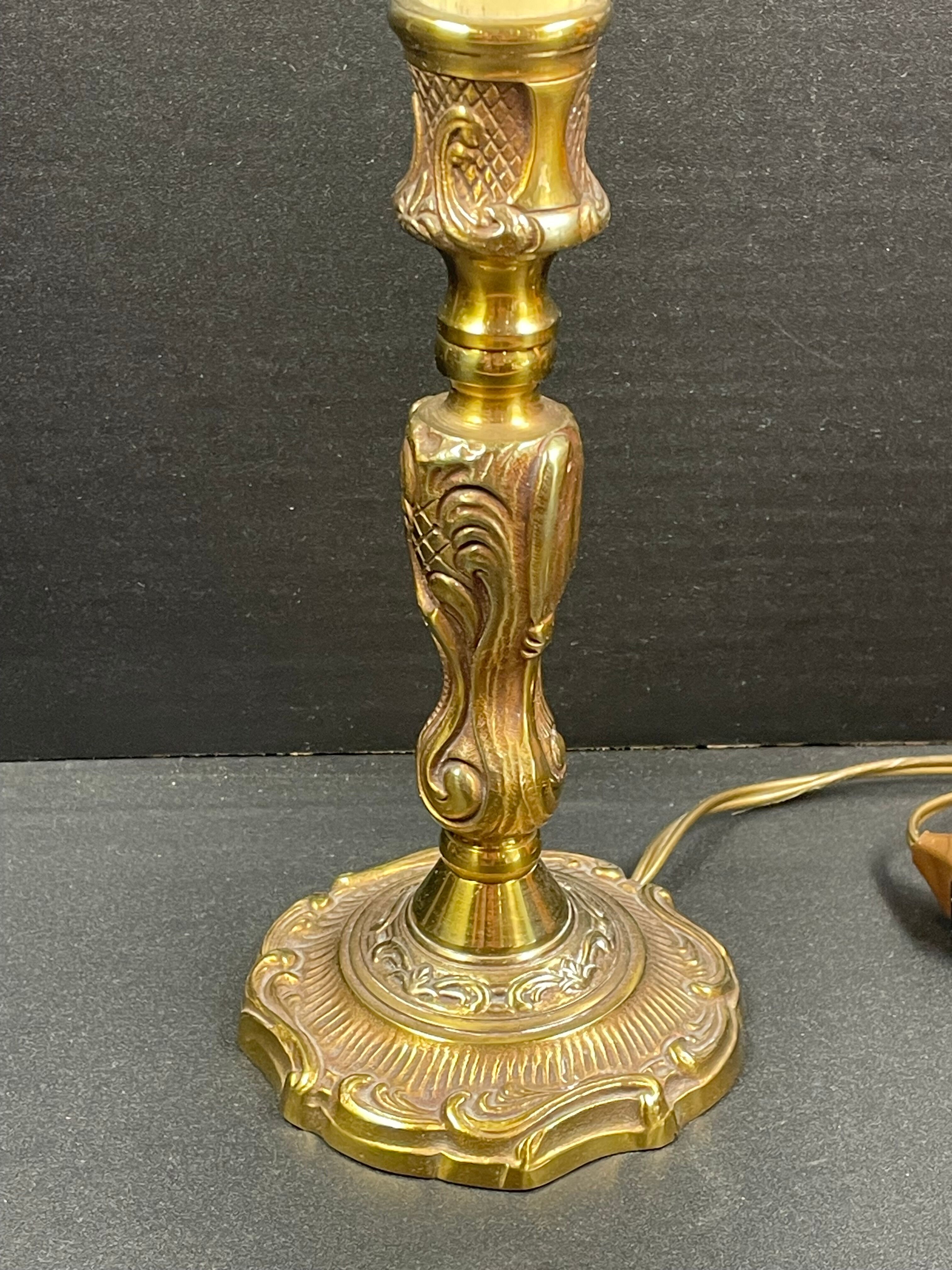 Foot of lamp to pose, type bedside bronze - 29 cm top of socket