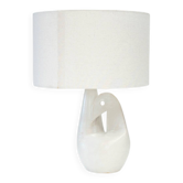 French ceramic bird lamp