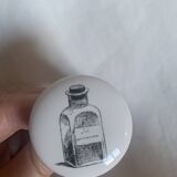 white ceramic door knobs with illustration