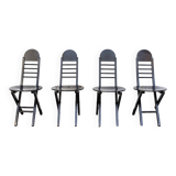 Folding wooden chairs, Italy 1960s