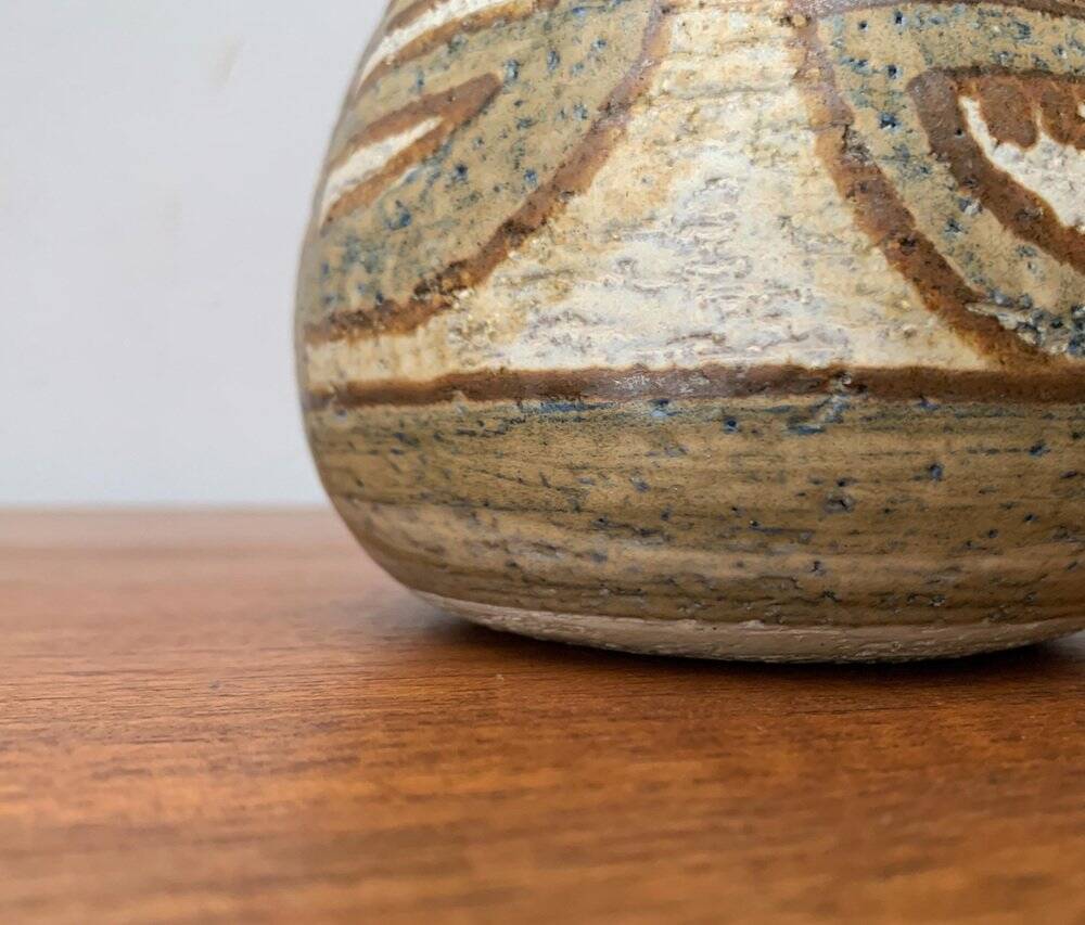 Mid-century Danish ceramic studio vase by Søholm, 1960s.