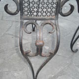 Guéridon en fer forgé Art deco 1930