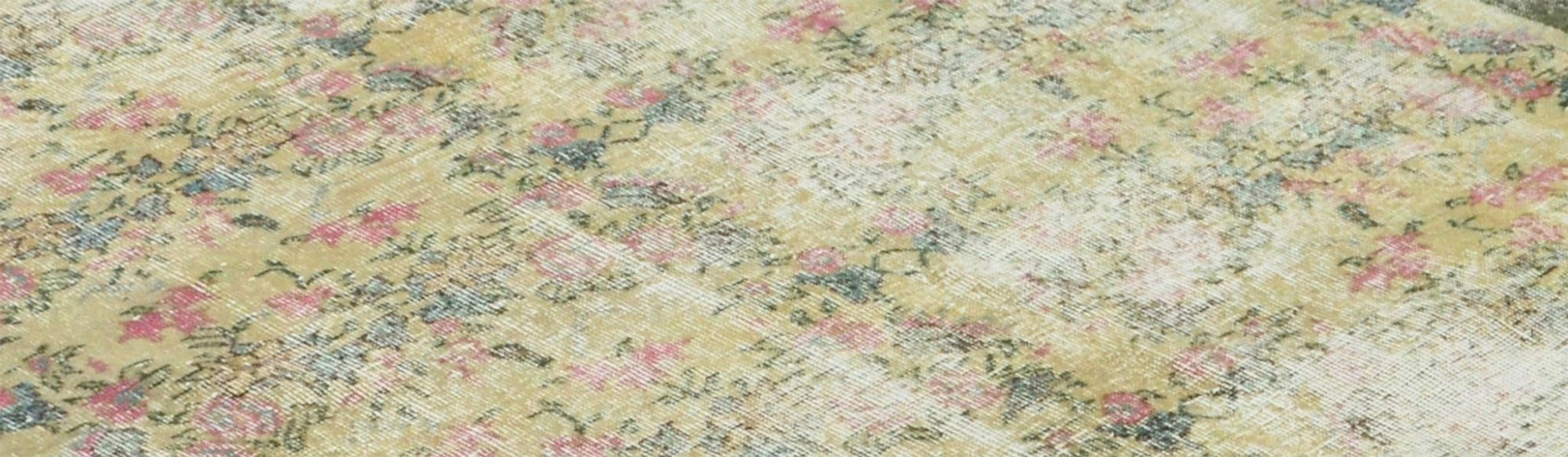 Anatolian handmade vintage rug 235 cm x 132 cm