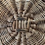 Old round bread basket