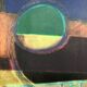 Abstract oil on canvas signed Echegut, XXth