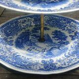 Servant dish with 3 floors in porcelain from Villeroy & Boch model Burgenland blue