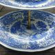 Servant dish with 3 floors in porcelain from Villeroy & Boch model Burgenland blue