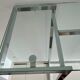 Wardrobe console glass and chrome metal