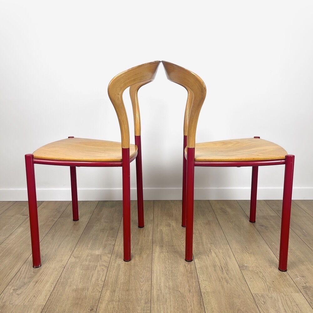 Pair of Lotus chairs by Hartmut Lohmeyer for Kusch+Co