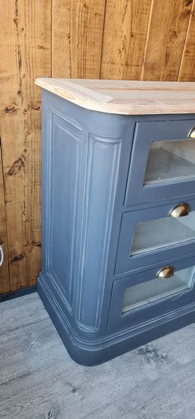 cabinet with drawers grainetier patina gray and raw top