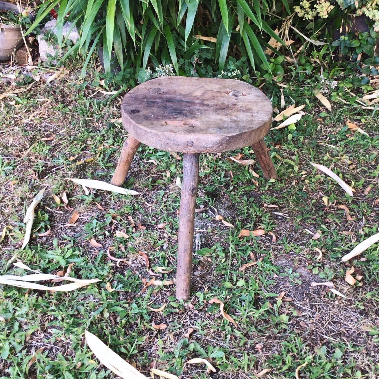 Brutalist tripod stool