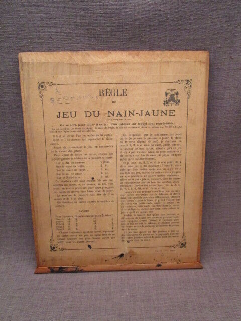 Jeu de nain jaune ancien en bois