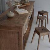 Old trading counter in solid oak – 19th century trade furniture