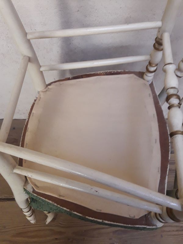 Pair of napoleon III chairs old so-called music