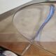 Chaise pliante "plia" en métal et plexiglas fumé de Giancarlo Piretti pour Castelli