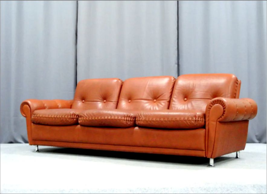 Leather sofa, 1970